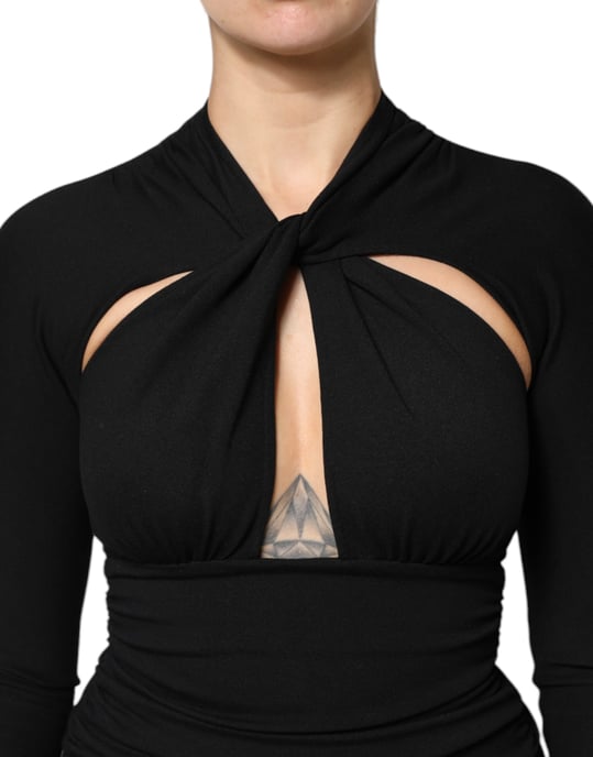 Raffinierte Midi-Kleid mit Schlüsselloch-Ausschnitt - Image 5