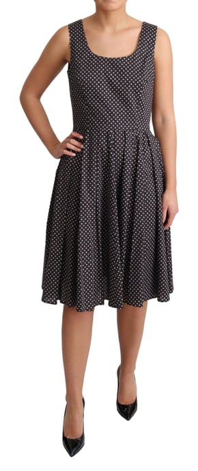 Blumenprint Baumwollpopeline Kleid A-Linie Midi Kleid - Image 2