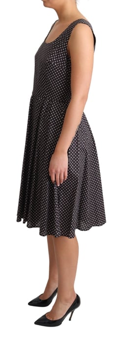 Blumenprint Baumwollpopeline Kleid A-Linie Midi Kleid - Image 3