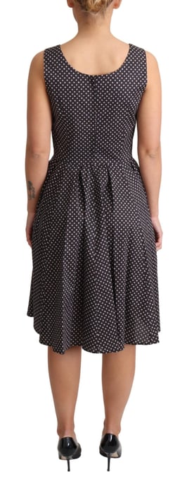 Blumenprint Baumwollpopeline Kleid A-Linie Midi Kleid - Image 4