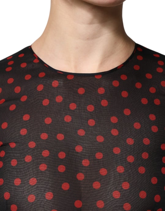 Gestuftes Rüschendress mit Polka Dots - Image 5