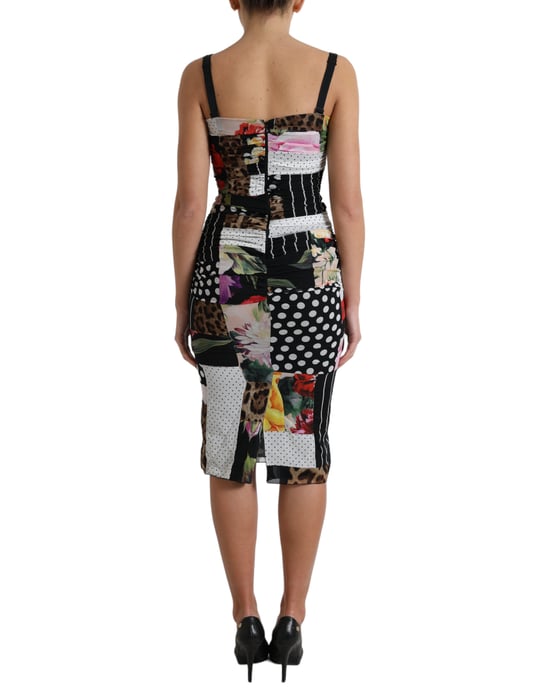 Patchwork-Print-Jersey-Kleid - Image 3