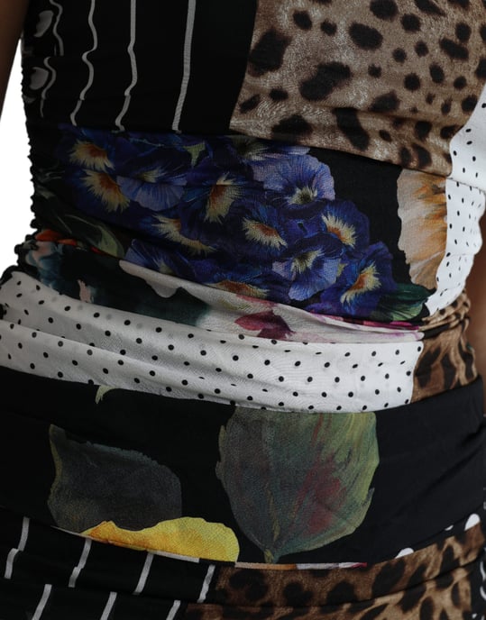 Patchwork-Print-Jersey-Kleid - Image 5
