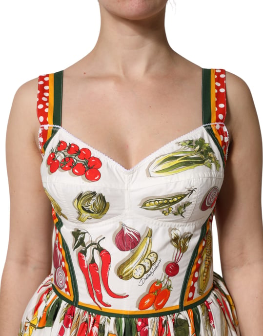 Gemustertes Rüschenshirt-Midi-Kleid - Image 5