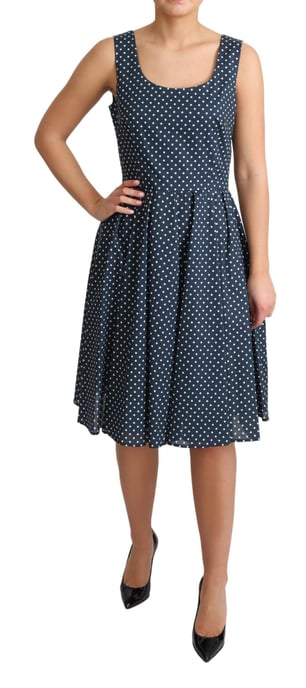Punktekleid A-Linie Ohne Ärmel - Image 5