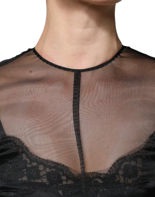 Schwarzes Aline-Midi-Kleid - Image 5