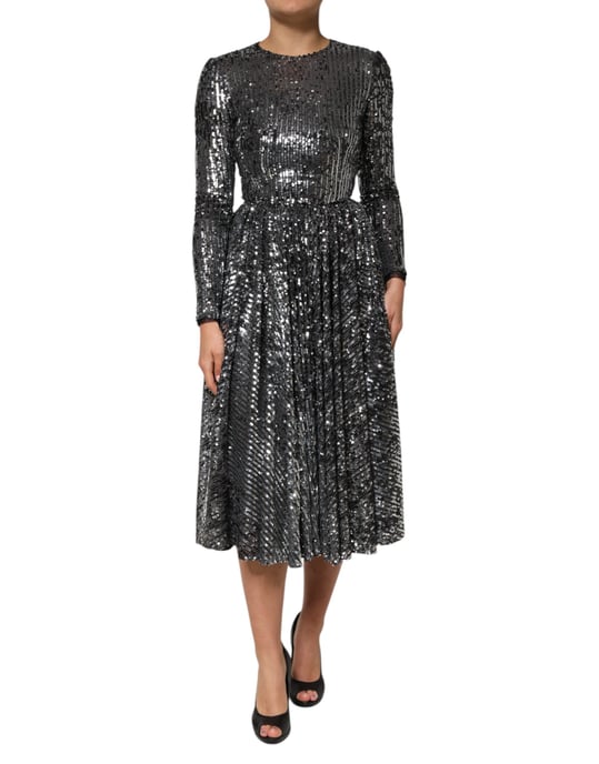 Pailletten-Midi-Kleid - Image 2