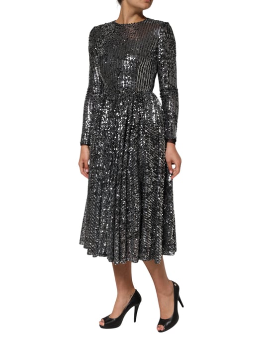Pailletten-Midi-Kleid - Image 3