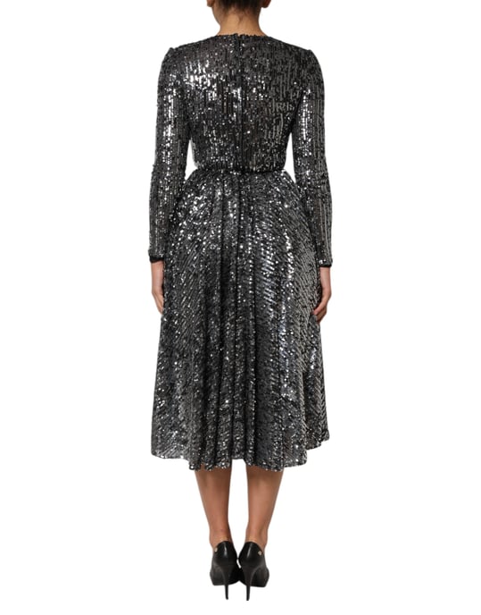 Pailletten-Midi-Kleid - Image 4