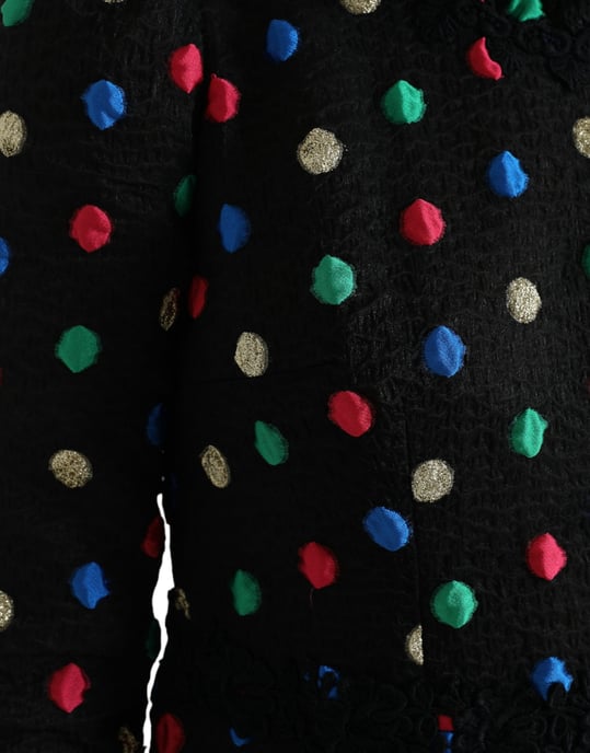 Bleistiftkleid Mehrfarbig Mit Punkten 34 Ärmel - Image 5