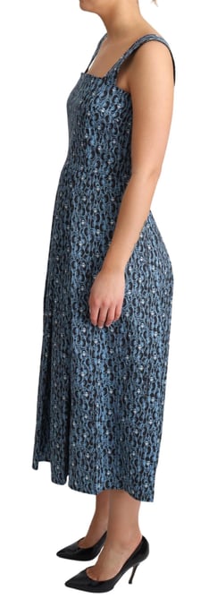 Bedrucktes Baumwoll-Midikleid im A-Linien-Stil - Image 3