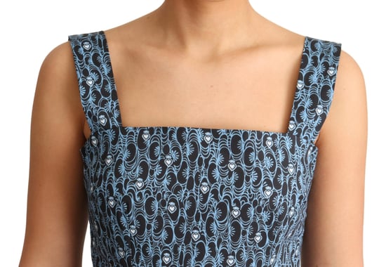 Bedrucktes Baumwoll-Midikleid im A-Linien-Stil - Image 5