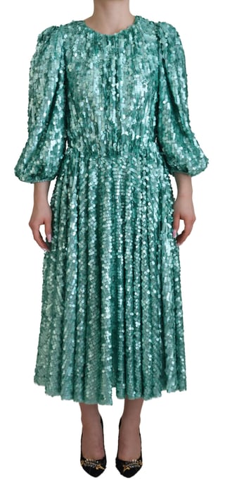 Pailletten-Midi-Kleid für besondere Anlässe - Image 1