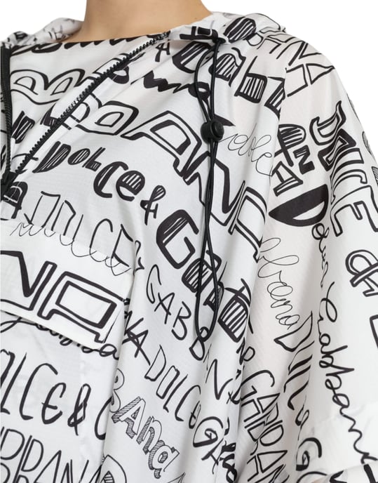 Kapuzenshirt Graffitidruck Poncho Tsh83782 - Image 5