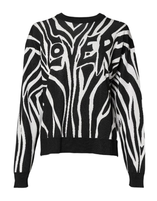 Zebra-Print Strickpullover - Image 2