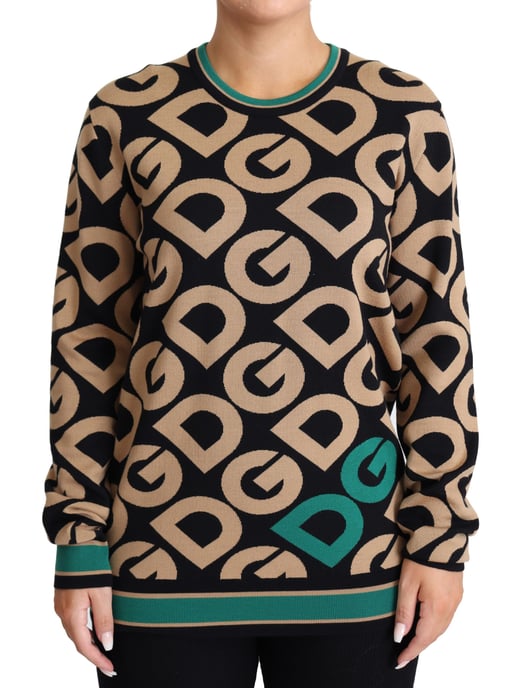 Dolce & Gabbana DG Strickpullover TSH5538 - Schwarz - Image 1