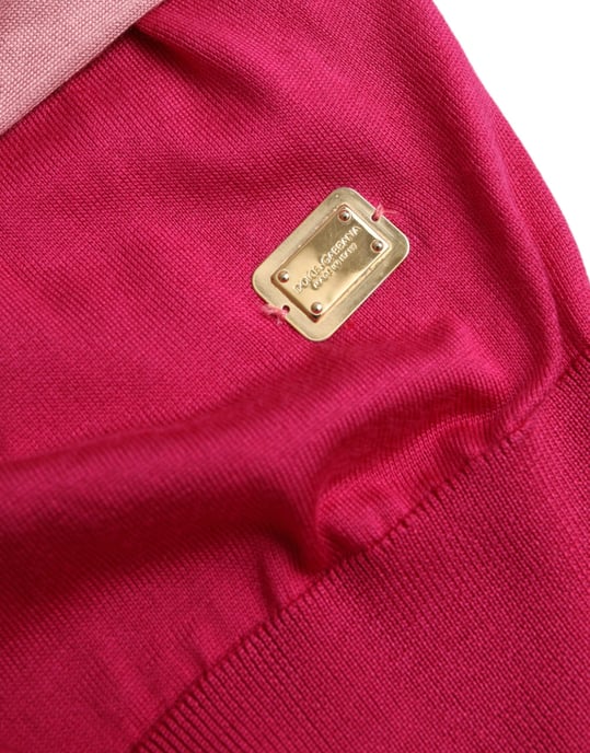 Dolce Gabbana Strickoberteil mit kurzen Ärmeln und Schleife - Image 6