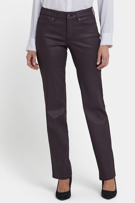 Beschichtete Marilyn Gerade Jeans | Feigenbeschichtet - Image 3