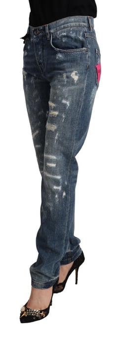 Abgestoßene Denim-Jeans mit geradem Bein - Image 2