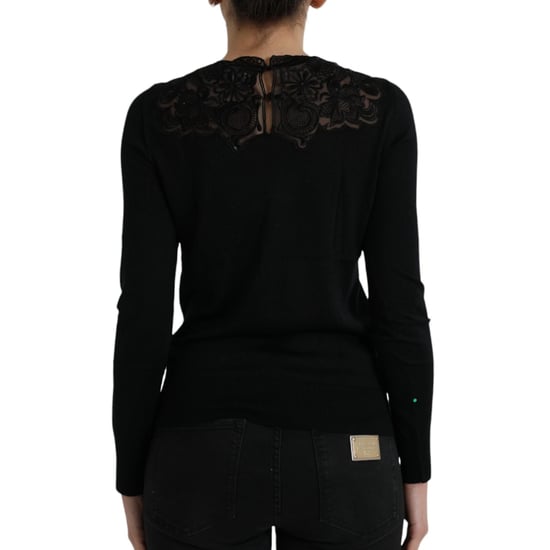 Spitzenkragen Langarmshirt - Image 3