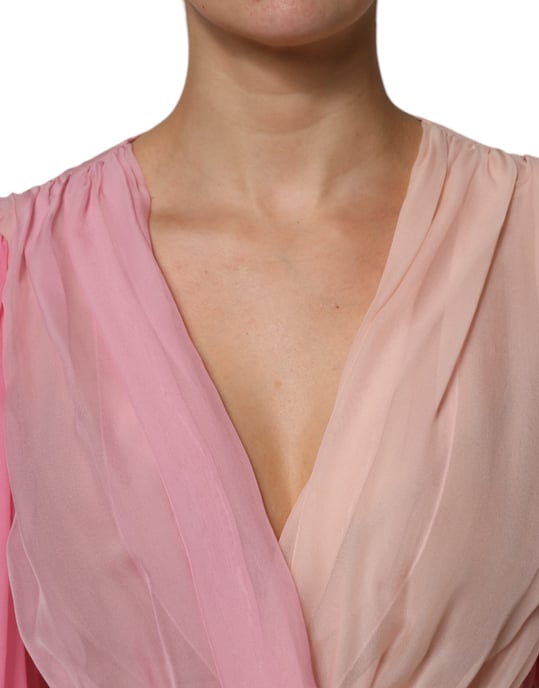 Seidenchiffon-Bluse Ombre - Image 5