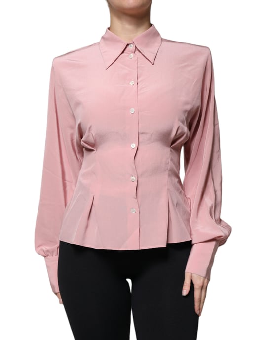 Seidenbluse mit langen Ärmeln - Image 2