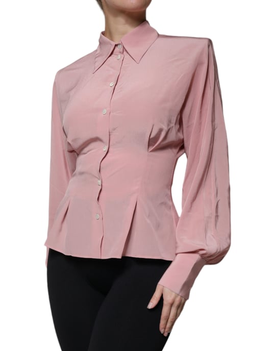 Seidenbluse mit langen Ärmeln - Image 3