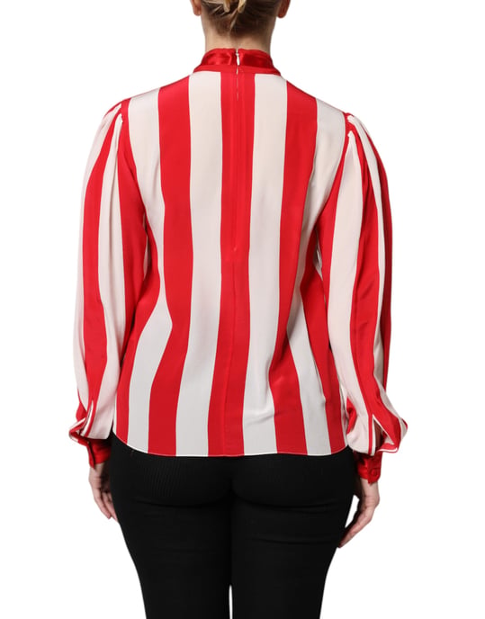 Seidenbluse mit Schleifenkragen - Image 4