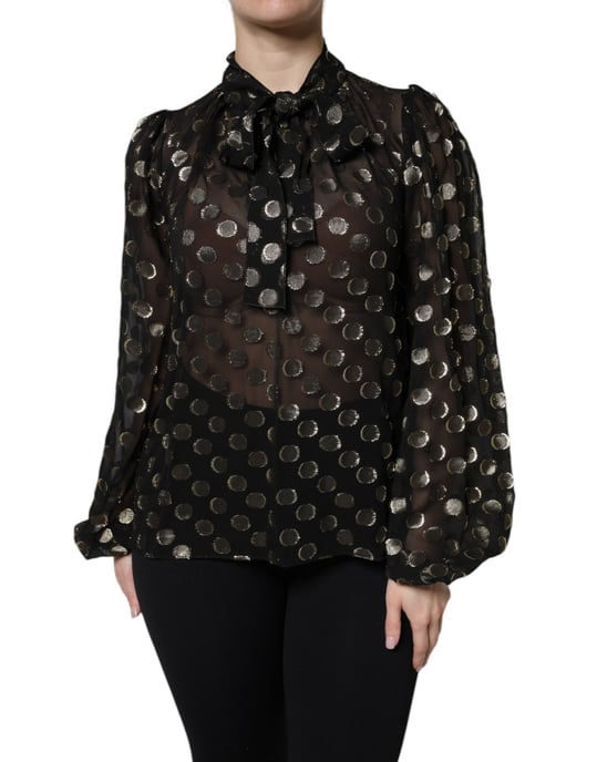 Seidenbluse mit Pünktchen - Image 2