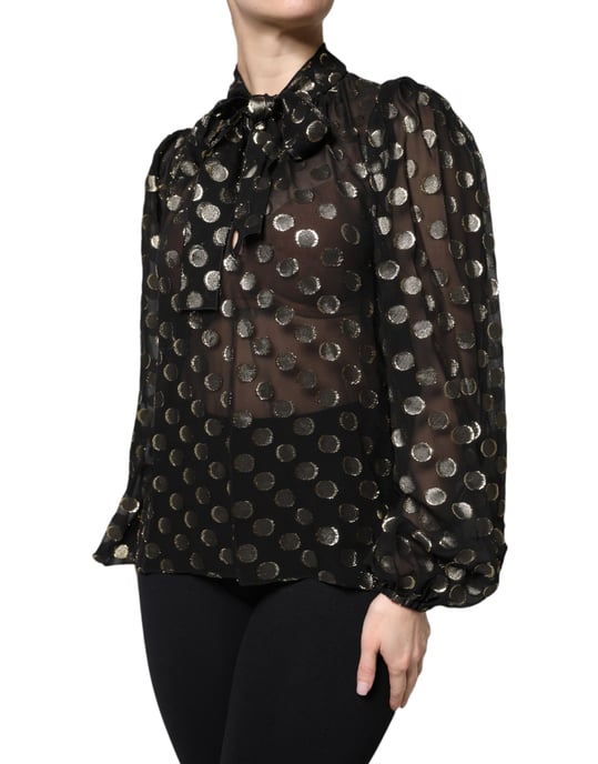 Seidenbluse mit Pünktchen - Image 3