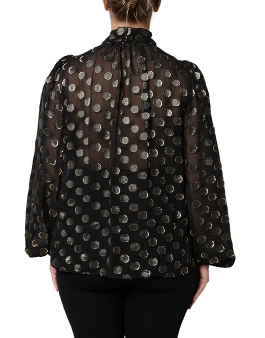 Seidenbluse mit Pünktchen - Image 4