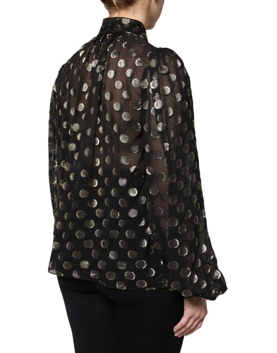 Seidenbluse mit Pünktchen - Image 5