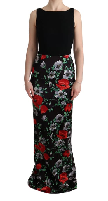 Maxikleid aus Seide mit Blumenmuster - Image 1
