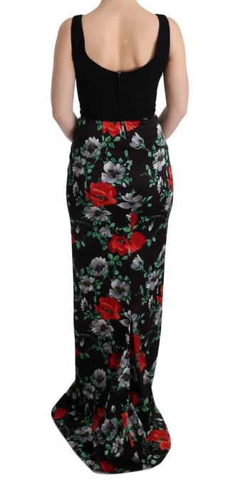 Maxikleid aus Seide mit Blumenmuster - Image 3