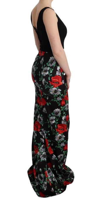 Maxikleid aus Seide mit Blumenmuster - Image 4