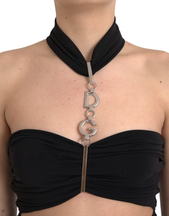 Ausschnitt Halter Mini Kleid Dr281043 - Image 4