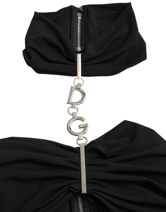 Ausschnitt Halter Mini Kleid Dr281043 - Image 6