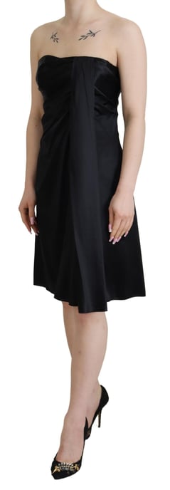 Drapiertes Seiden-Cocktailkleid - Image 2