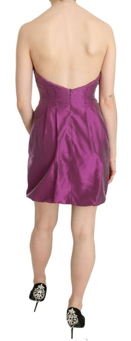 Mini-Kleid Ohne Träger Seiden-Cocktail - Image 4