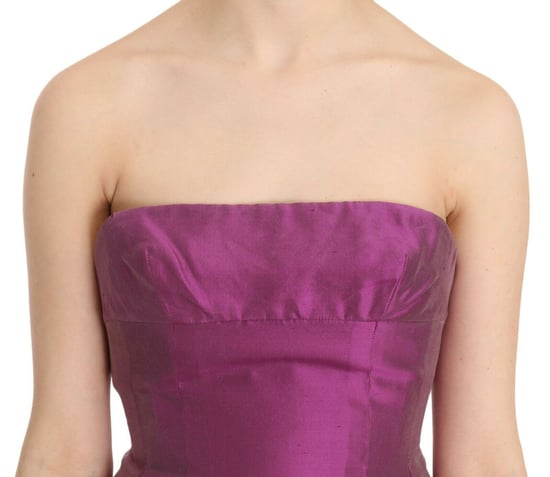 Mini-Kleid Ohne Träger Seiden-Cocktail - Image 5
