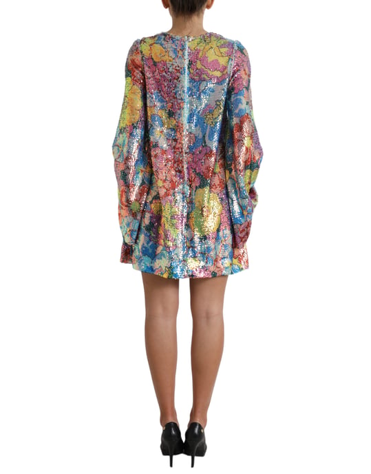 Paillettenkleid mit Blumenmuster - Image 3
