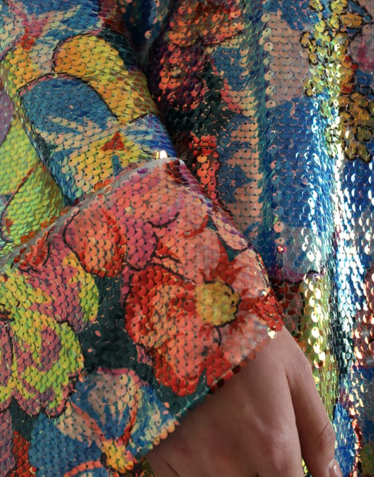Paillettenkleid mit Blumenmuster - Image 5