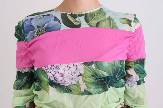 Blumen Mini Kleid Mehrfarbig - Image 4