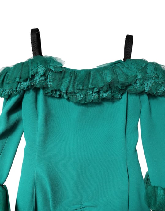 Spitzen-Minikleid mit Rüschen - Image 4