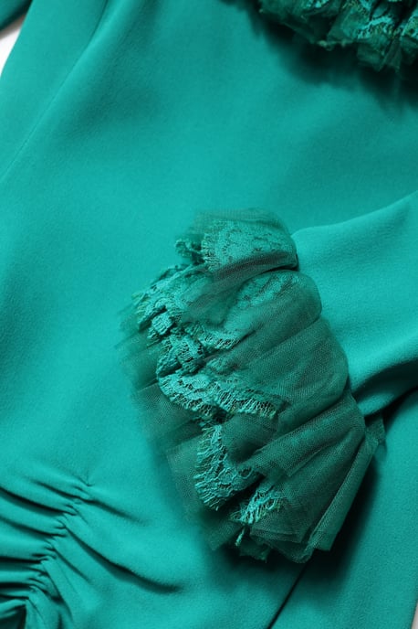Spitzen-Minikleid mit Rüschen - Image 5