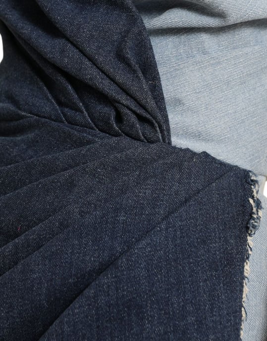 Zweifarbiges Jeans-Minikleid - Image 5