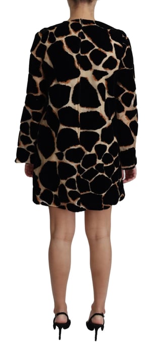Samt Mini Kleid Giraffenmuster - Image 2