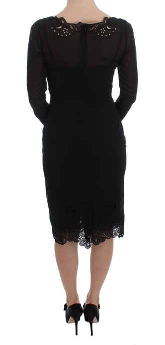 Lasergeschnittenes Blumen Cocktailkleid - Image 3