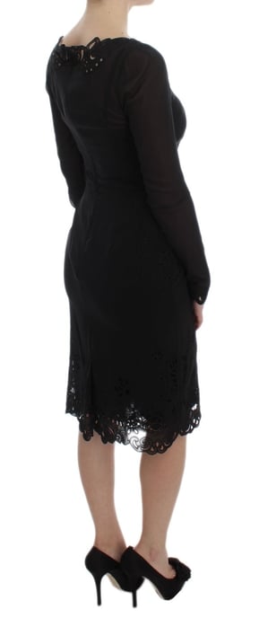 Lasergeschnittenes Blumen Cocktailkleid - Image 4