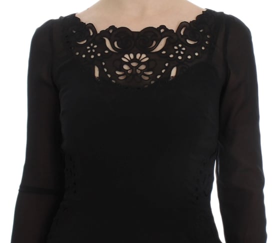 Lasergeschnittenes Blumen Cocktailkleid - Image 5
